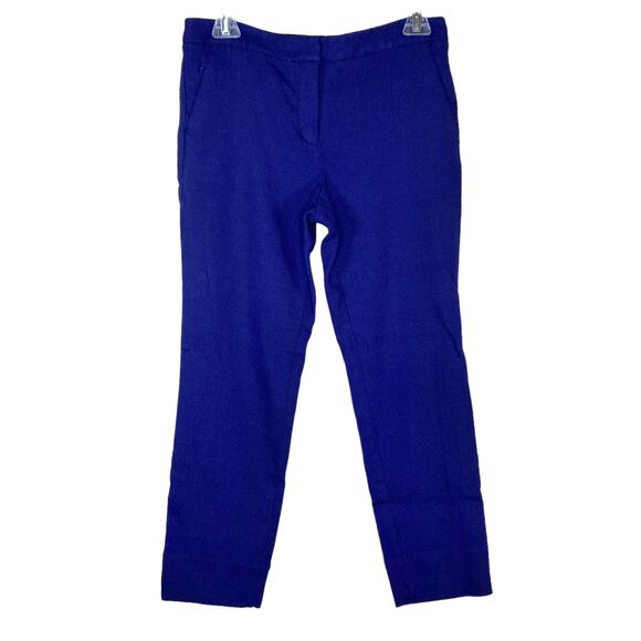 Diane von Furstenberg Career Pants 4 Georgia Blue - Picture 1 of 14